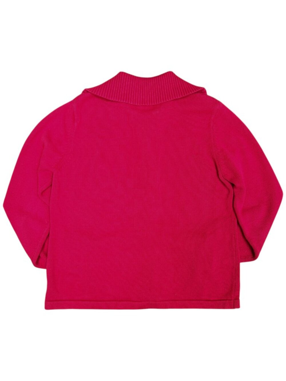 L.L. BEAN Women's EUC Cotton Knit Toggle Front Sweater Red | Size XL - Picture 5 of 7